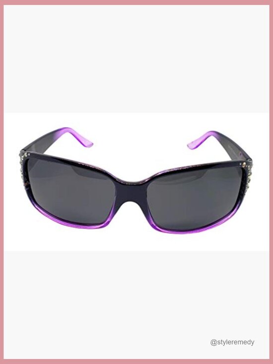 Polarized Sunglasses for Women, Rectangular Frame, Polycarbonate Material main image 6